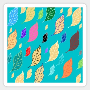 Colorful leaves Sticker
